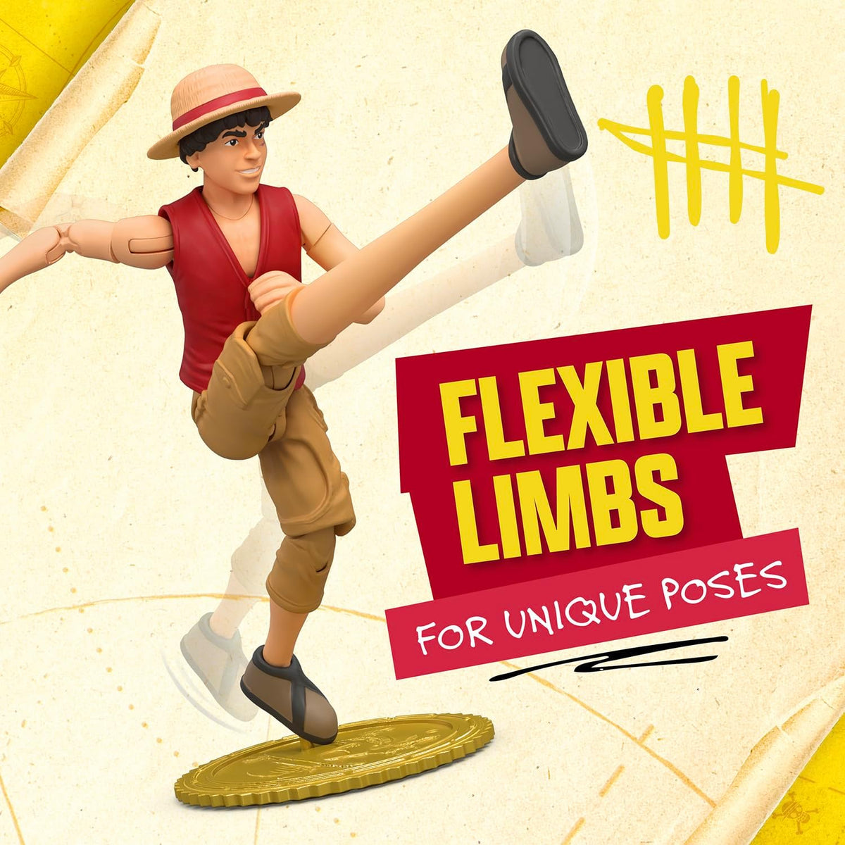 One Piece:  Monkey D. Luffy 15 cm Action Figure
