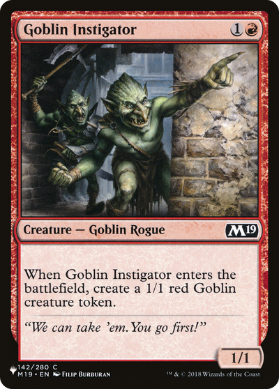 Goblin Instigator (LIST-142/280) - The List
