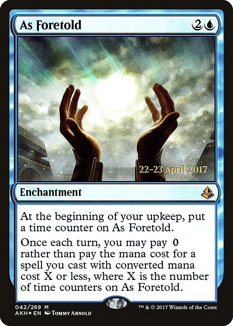 As Foretold (PRE-042) - Amonkhet Promos Foil