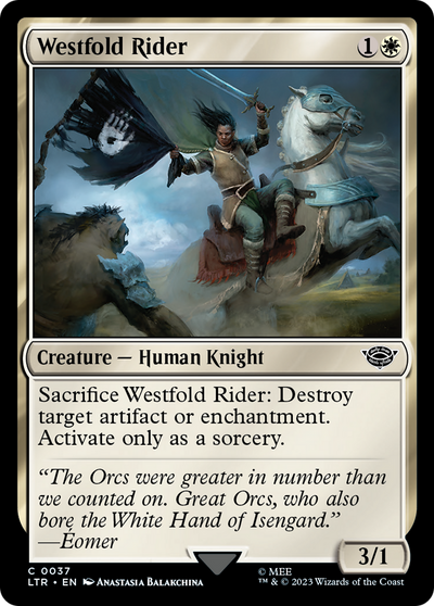 Westfold Rider (LTR-037) - The Lord of the Rings: Tales of Middle-earth Foil