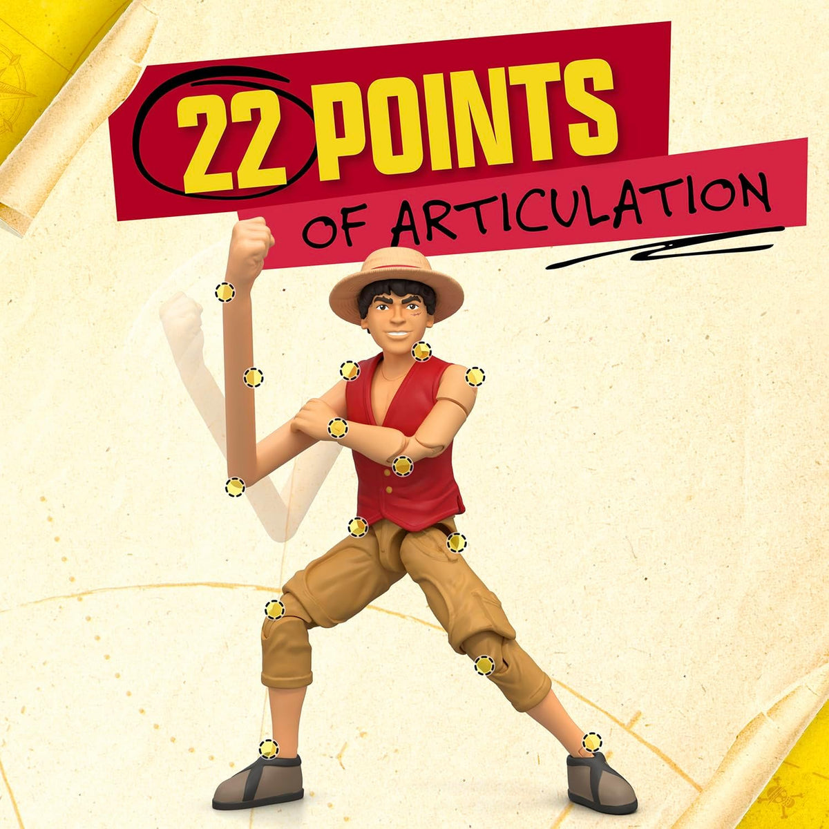 One Piece:  Monkey D. Luffy 15 cm Action Figure