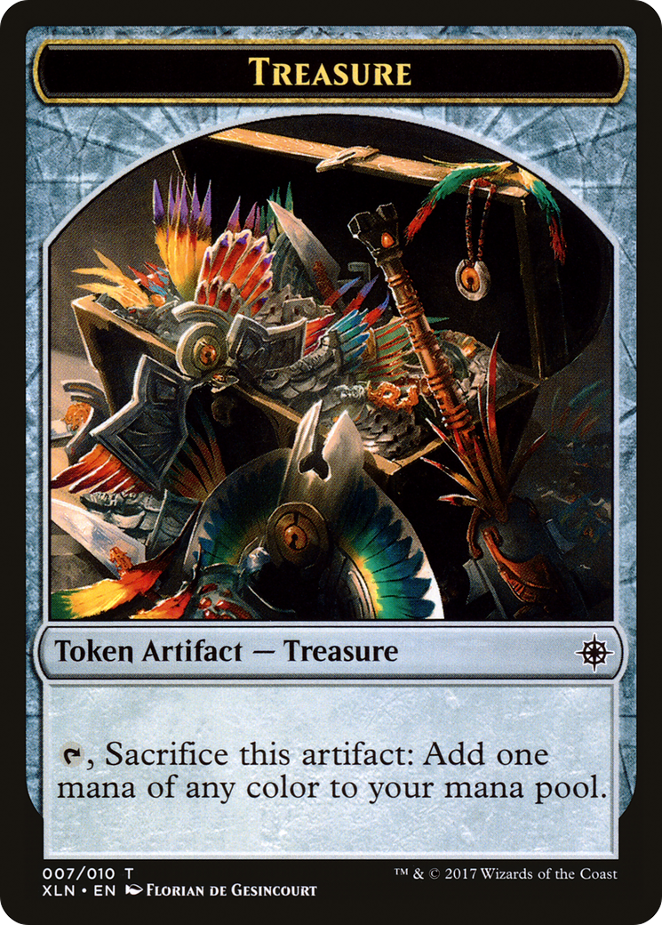 Treasure Token (007) (XLN-007) - Ixalan Tokens