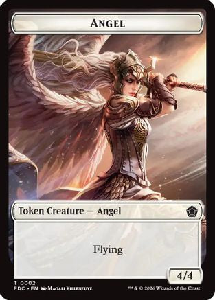Angel (0002) // Spirit Double-Sided Token (FDC-2 // 3) - Commander: Foundations