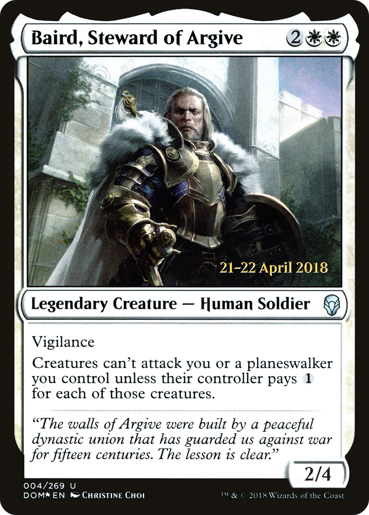 Baird, Steward of Argive (PRE-004) - Dominaria Promos Foil