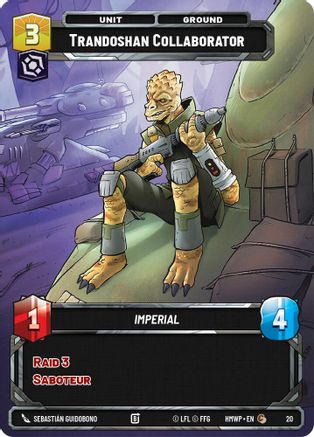 Trandoshan Collaborator (20) - Homeworlds Weekly Play Promos