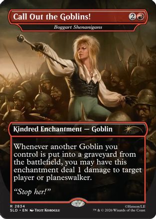 Call Out the Goblins! - Boggart Shenanigans (SLD-2834) - Secret Lair Drop Series Foil