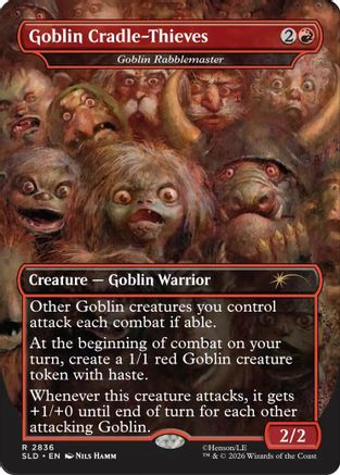 Goblin Cradle-Thieves - Goblin Rabblemaster (SLD-2836) - Secret Lair Drop Series