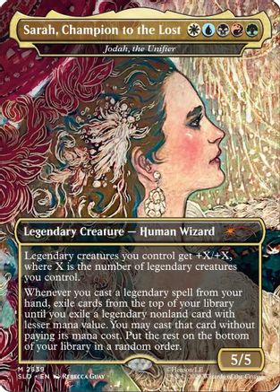 Sarah, Champion to the Lost - Jodah, the Unifier (SLD-2839) - Secret Lair Drop Series Foil