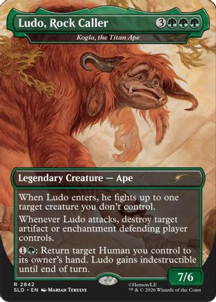 Ludo, Rock Caller - Kogla, the Titan Ape (SLD-2842) - Secret Lair Drop Series Foil