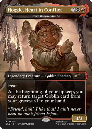 Hoggle, Heart in Conflict - Wort, Boggart Auntie (SLD-2844) - Secret Lair Drop Series Foil