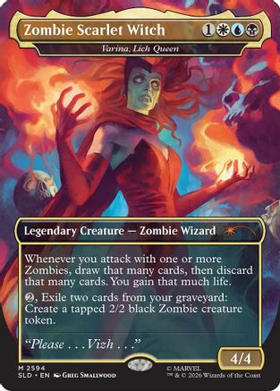 Zombie Scarlet Witch - Varina, Lich Queen (SLD-2594) - Secret Lair Drop Series Foil