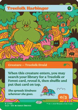 Treefolk Harbinger (SLD-2766) - Secret Lair Drop Series Foil