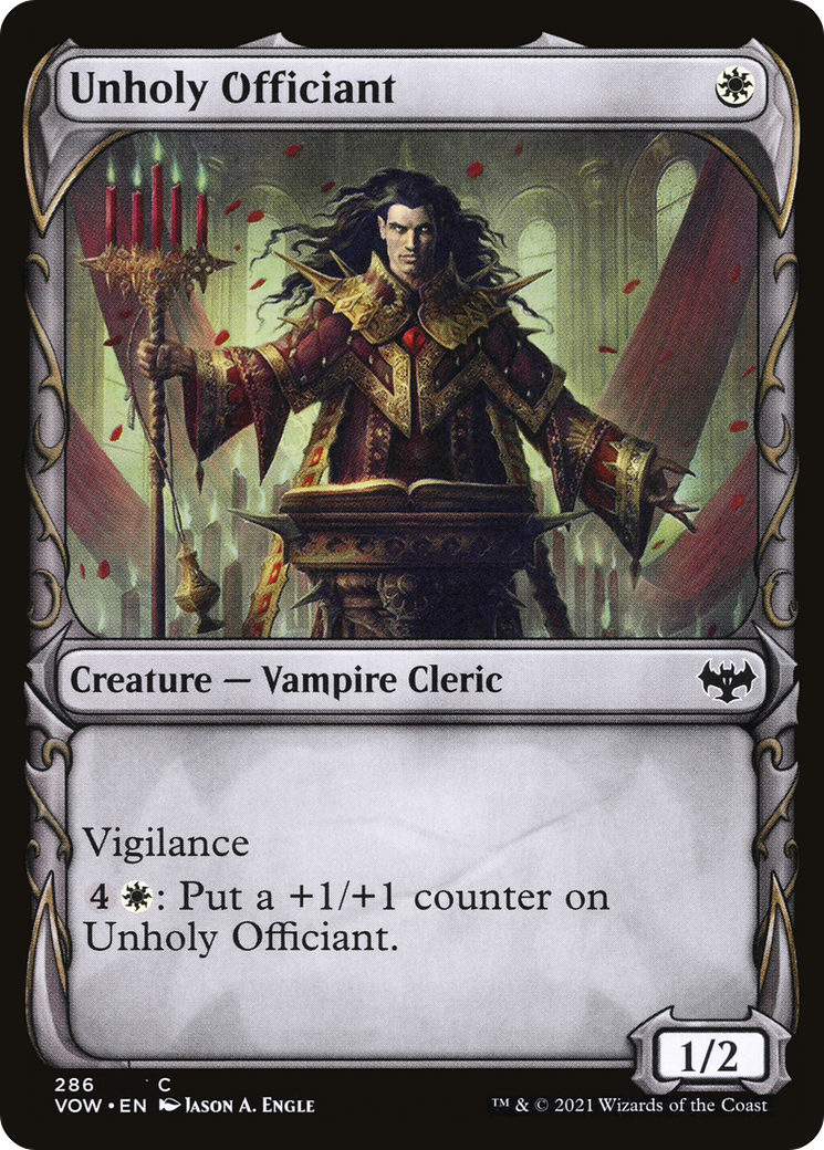 Unholy Officiant (Showcase) (VOW-286) - Innistrad: Crimson Vow: (Showcase) Foil