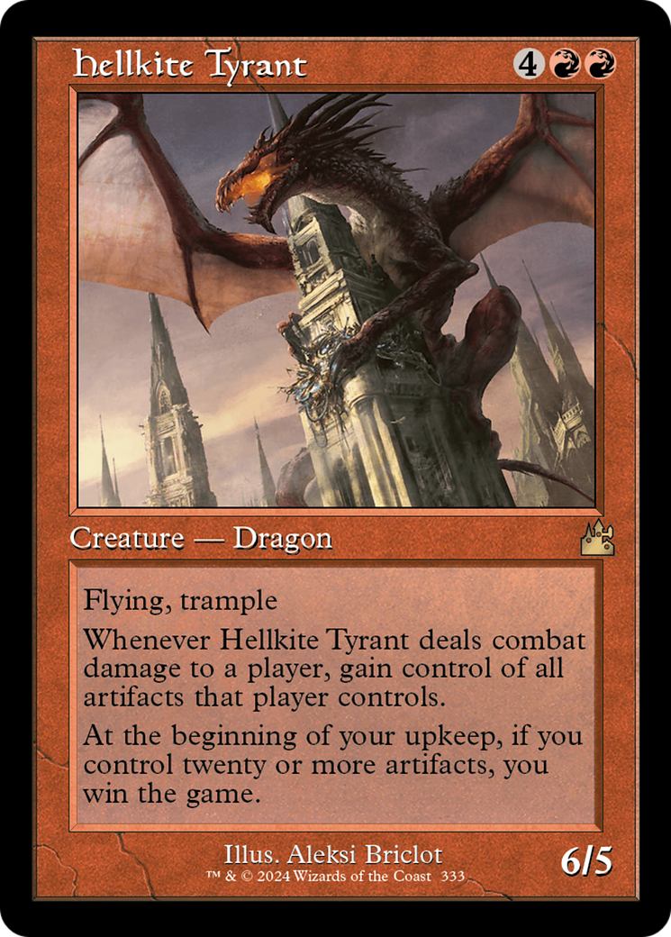 Hellkite Tyrant (Retro Frame) (RVR-333) - Ravnica Remastered Foil