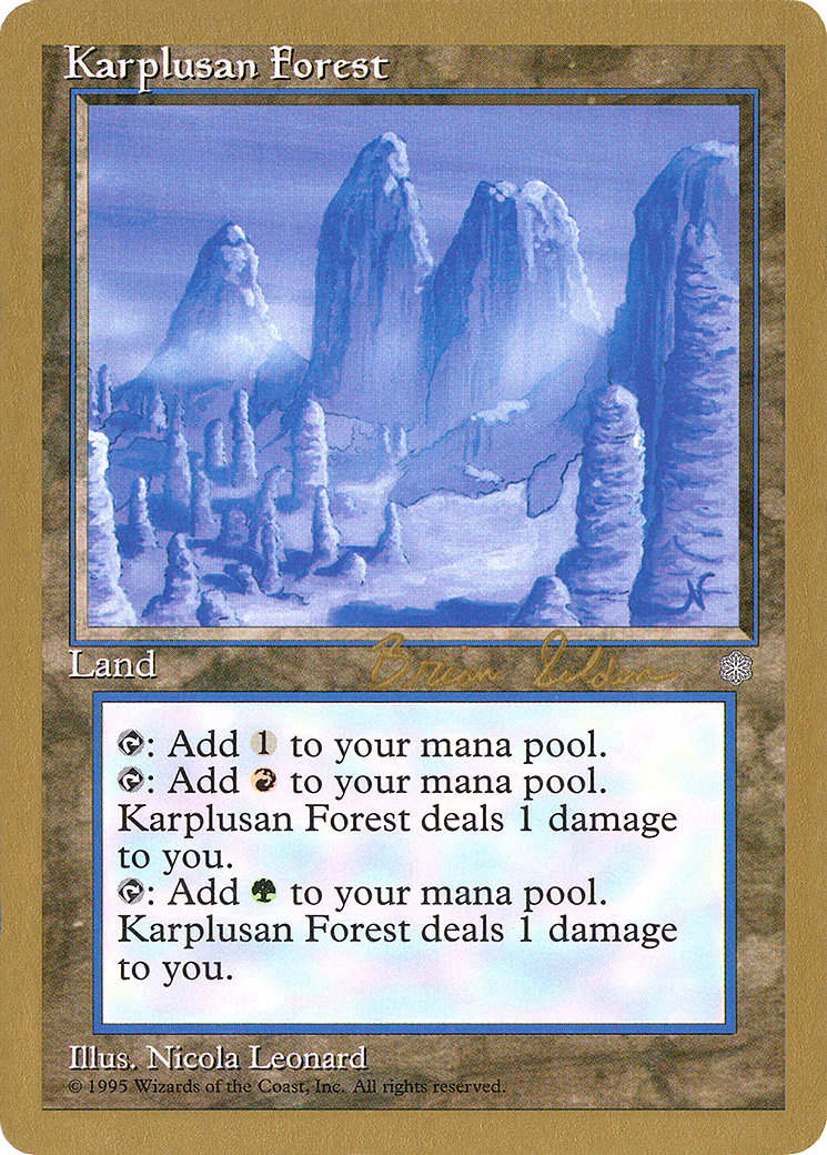 Karplusan Forest - 1998 Brian Selden (ICE) (WCD-) - World Championship Decks 1998