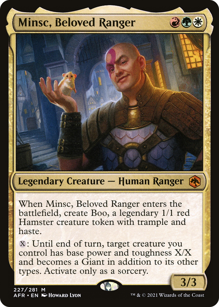 Minsc, Beloved Ranger (AFR-227) - Adventures in the Forgotten Realms Foil