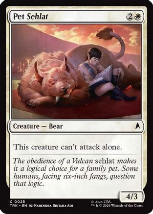 Pet Sehlat (TRK-028) - Star Trek Foil