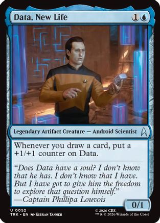 Data, New Life (TRK-052) - Star Trek Foil