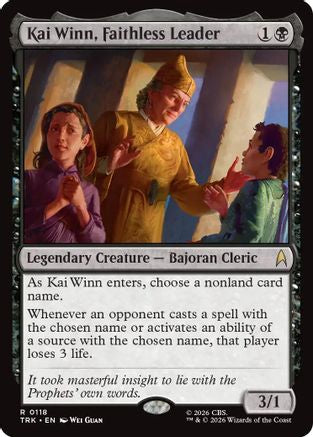 Kai Winn, Faithless Leader (TRK-118) - Star Trek Foil