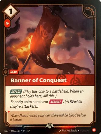Banner of Conquest (002/167) - Riftbound Organized Play Promotional Cards Foil