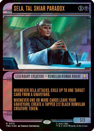 Sela, Tal Shiar Paradox (Showcase) (Surge Foil) (TRK-513) - Star Trek Foil