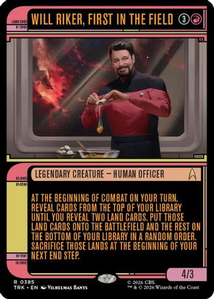 Will Riker, First in the Field (Showcase) (TRK-385) - Star Trek