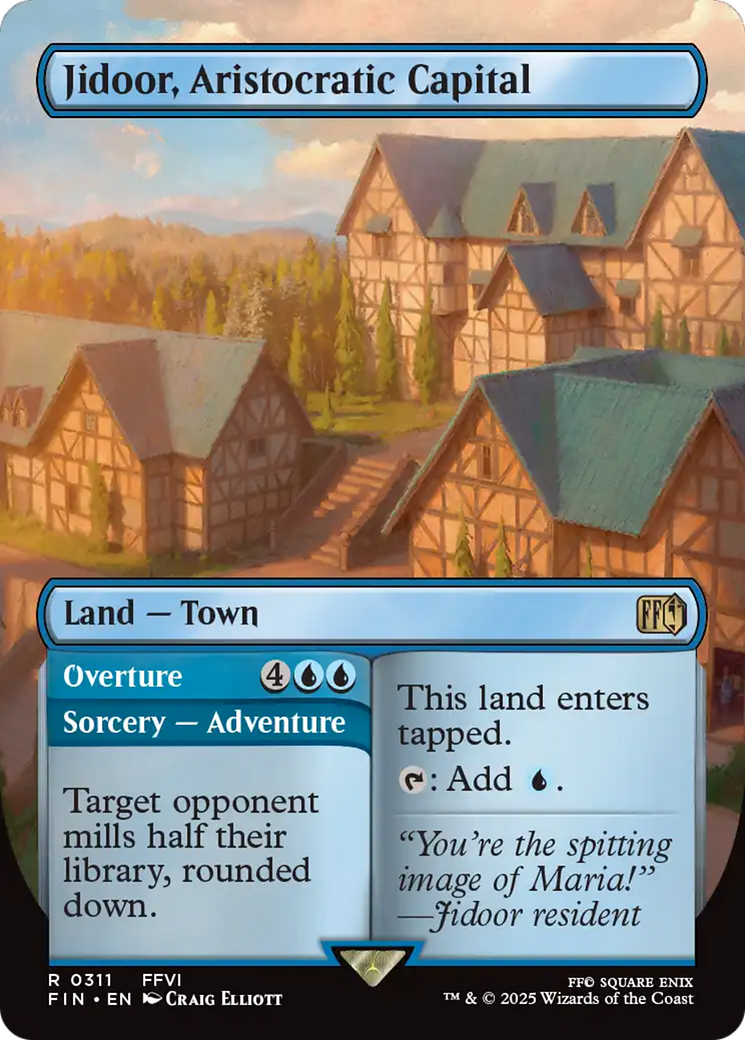Jidoor, Aristocratic Capital (Borderless) (FIN-311) - FINAL FANTASY (Borderless) Foil