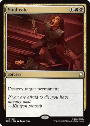 Vindicate (TRC-482) - Commander: Star Trek