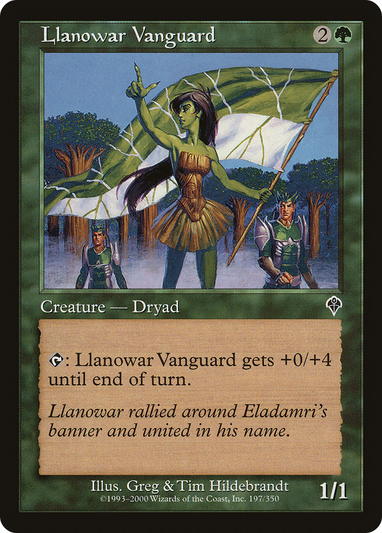 Llanowar Vanguard (INV-197) - Invasion Foil