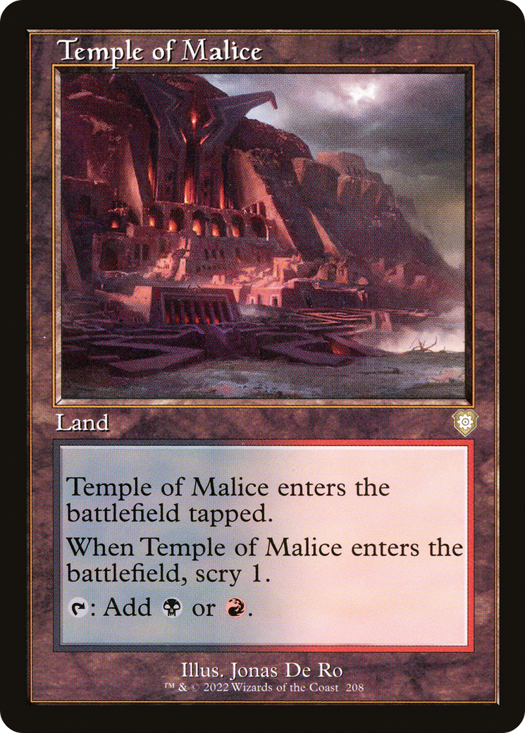 Temple of Malice (Retro Frame) (BRC-208) - The Brothers' War Commander