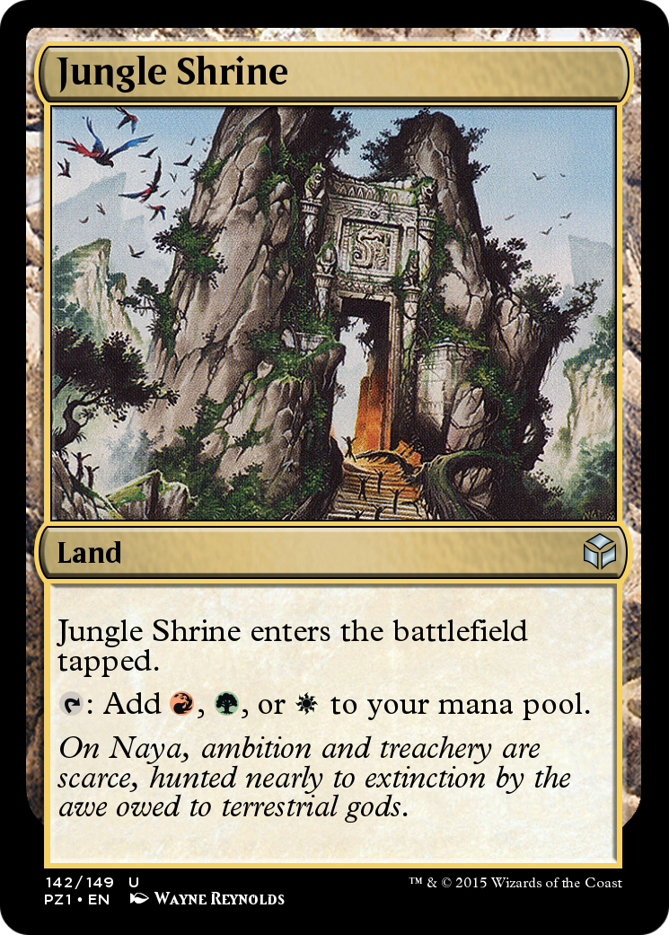 Jungle Shrine (PZ1-142) - Legendary Cube Prize Pack Foil