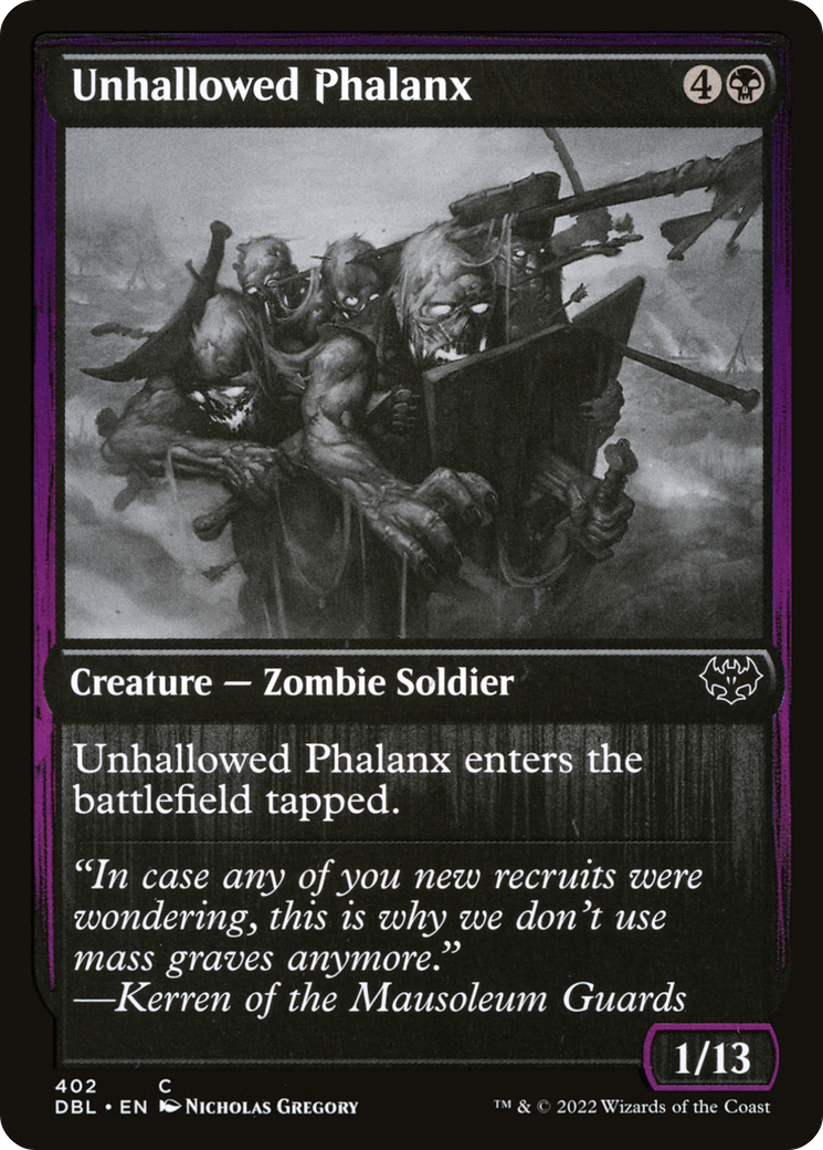 Unhallowed Phalanx (DBL-402) - Innistrad: Double Feature Foil