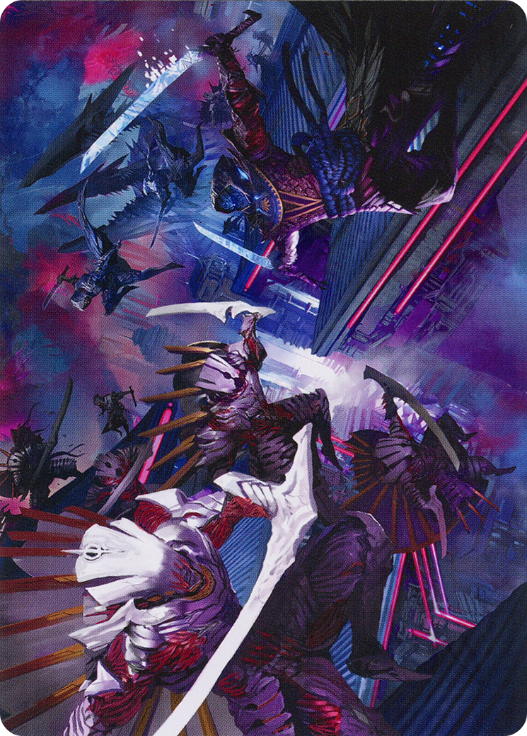 Invasion of Kamigawa // Invasion of Kamigawa (AMOM-012) - March of the Machine Art Series (Borderless) Foil