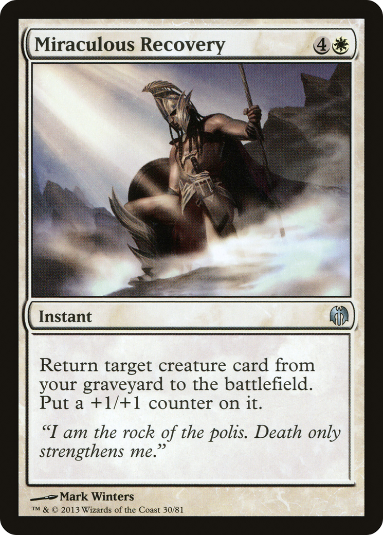 Miraculous Recovery (DDL-030) - Duel Decks: Heroes vs. Monsters