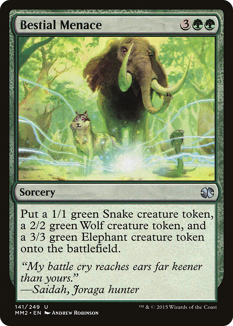 Bestial Menace (MM2-141) - Modern Masters 2015