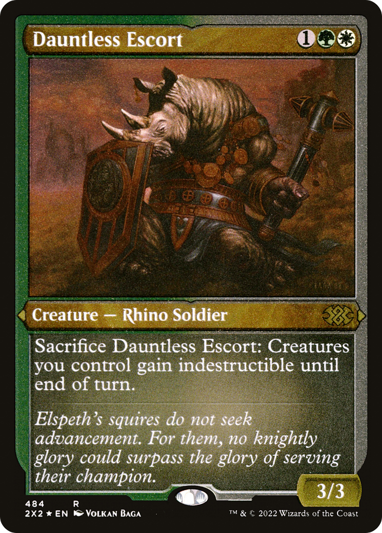 Dauntless Escort (Foil Etched) (2X2-484) - Double Masters 2022 Foil