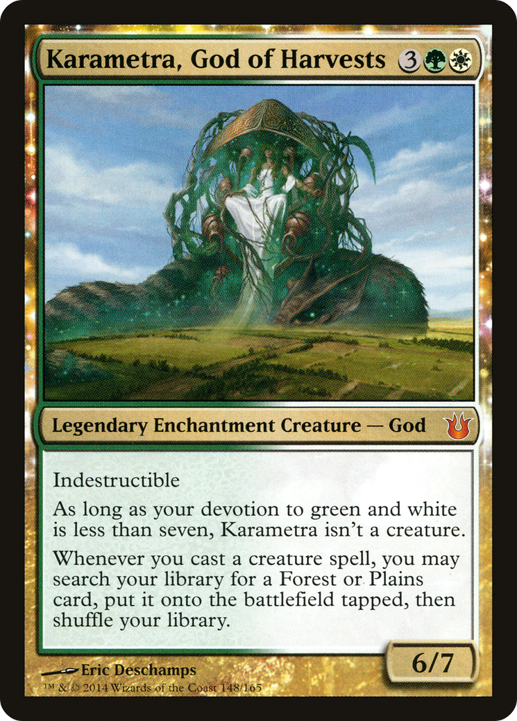 Karametra, God of Harvests (BNG-148) - Born of the Gods: (enchantment)