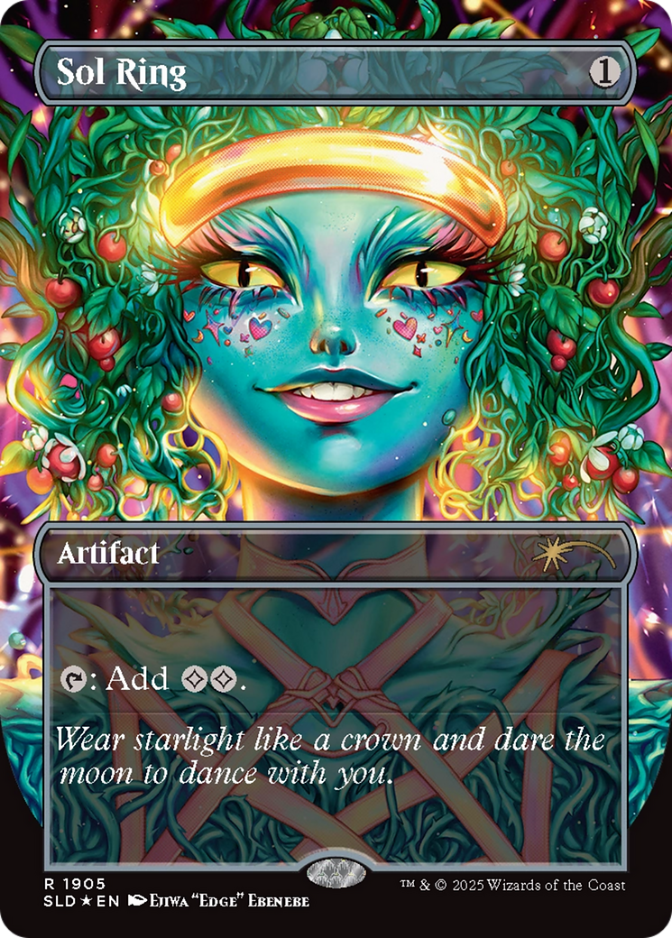 Sol Ring (1905) (Double Rainbow Foil) (SLD-1905) - Secret Lair Drop (Borderless) Foil
