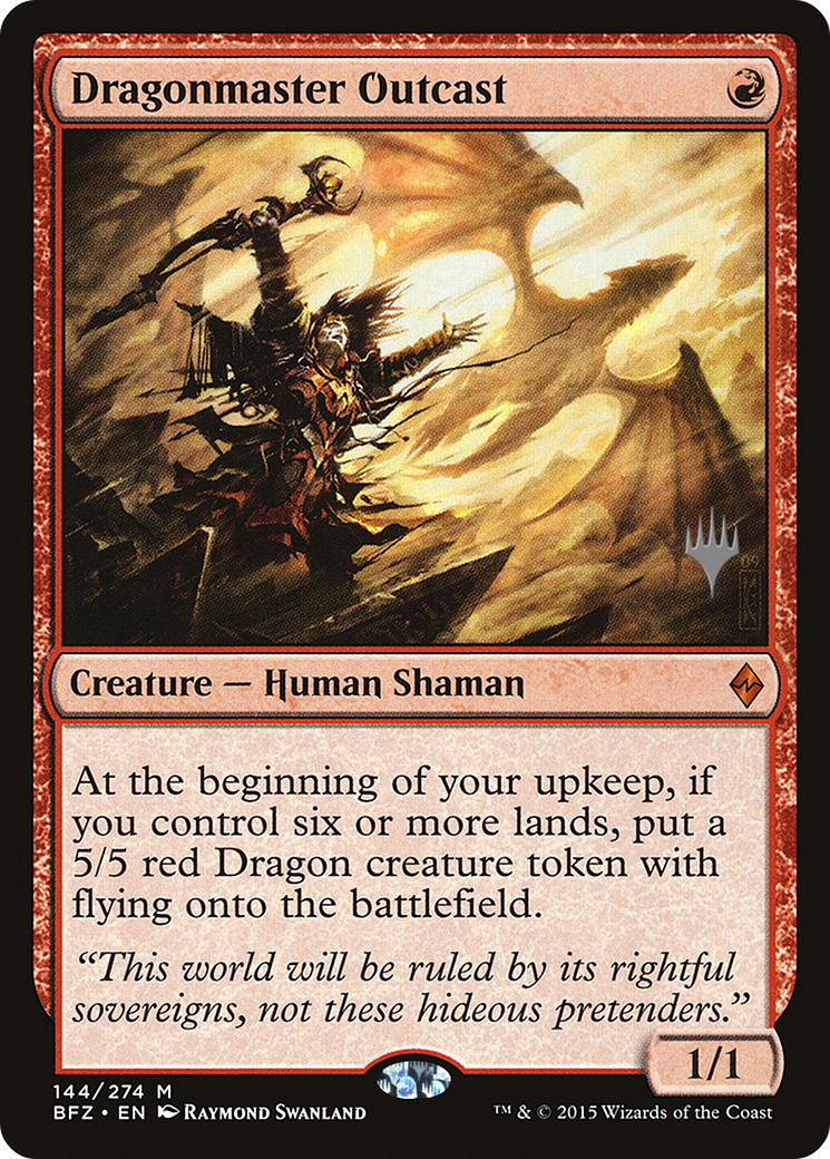 Dragonmaster Outcast (PPM21-144) - Battle for Zendikar Promos Foil