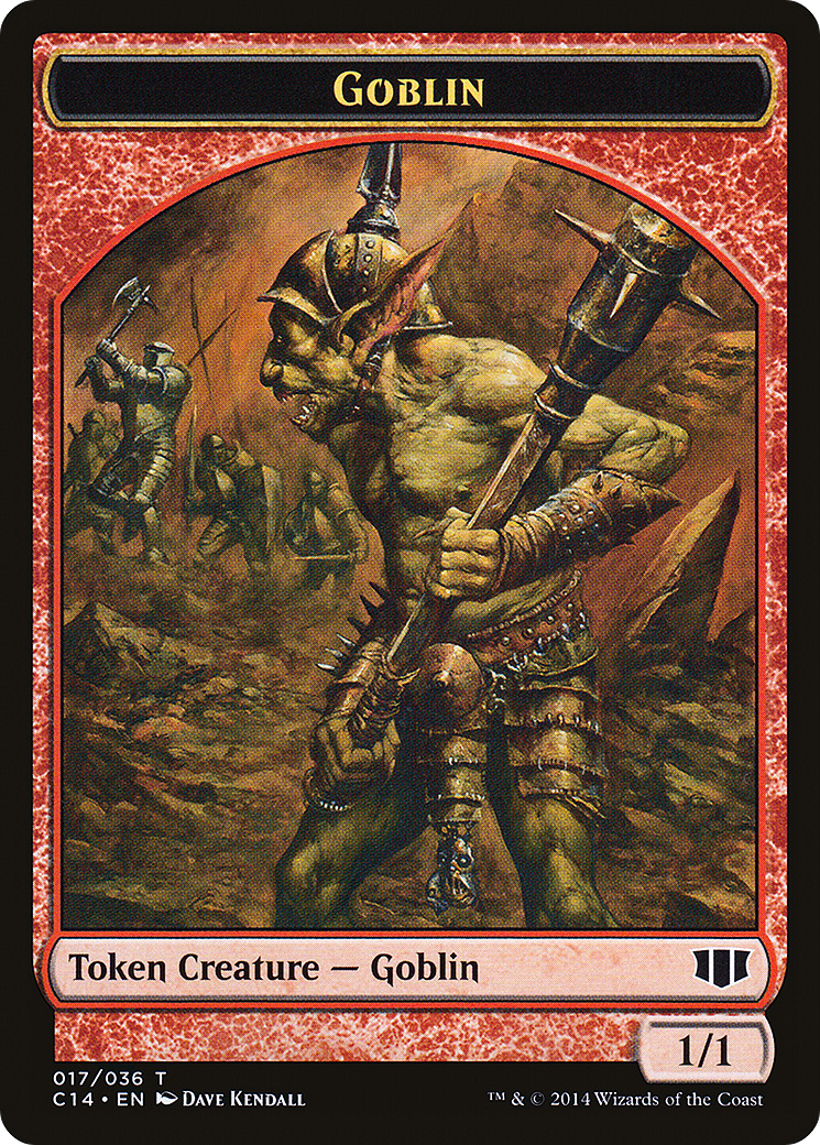 Goblin // Goat Double-sided Token (C14-17 // 3) - Commander 2014 Tokens