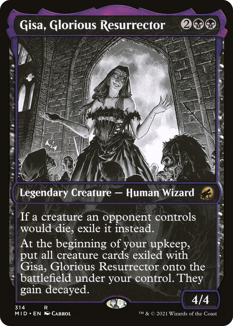 Gisa, Glorious Resurrector (Showcase) (MID-314) - Innistrad: Midnight Hunt: (Showcase)