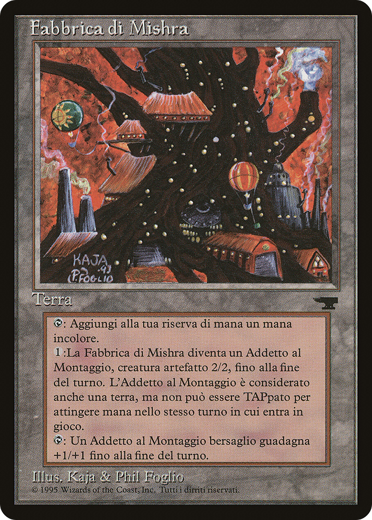 Mishra's Factory (Italian) - "Fabbrica di Mishra" (REN-) - Rinascimento