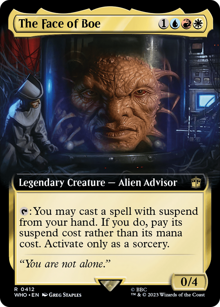 The Face of Boe (Extended Art) (WHO-412) - Doctor Who: (Extended Art) Foil
