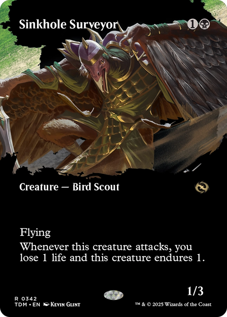 Sinkhole Surveyor (Borderless) (TDM-342) - Tarkir: Dragonstorm: (Showcase) (Borderless) Foil