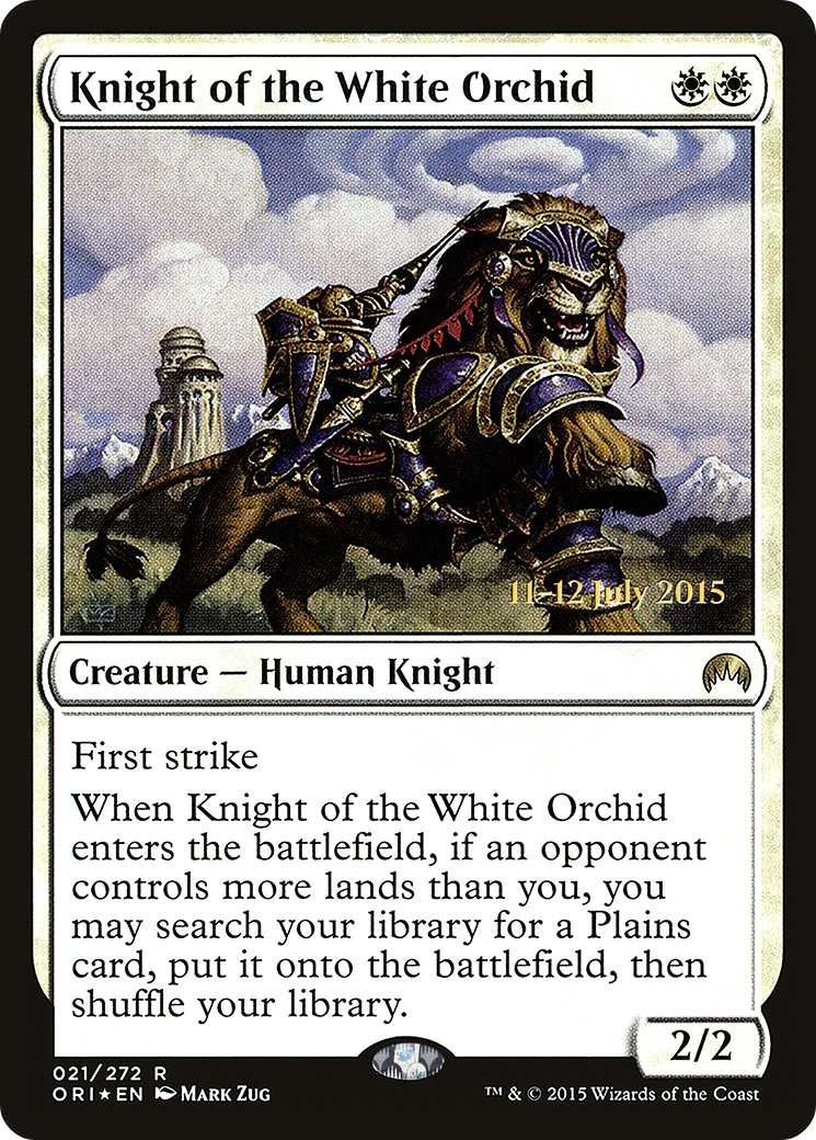 Knight of the White Orchid (PRE-021) - Magic Origins Promos Foil