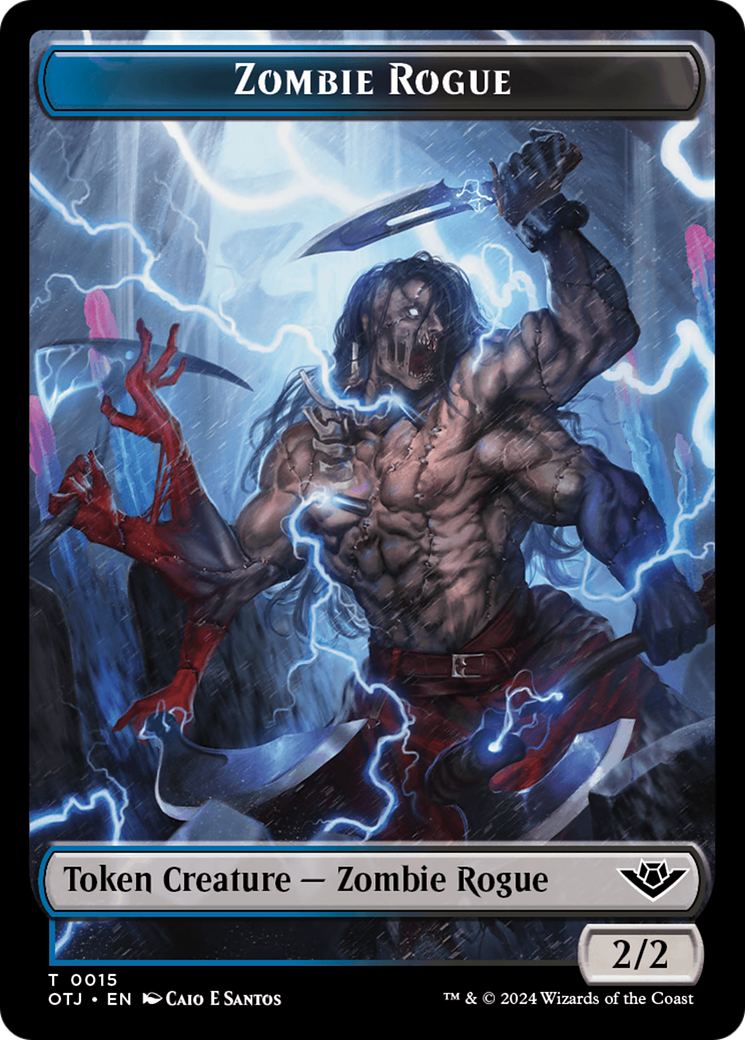 Zombie Rogue (TOTJ-015) - Outlaws of Thunder Junction Tokens