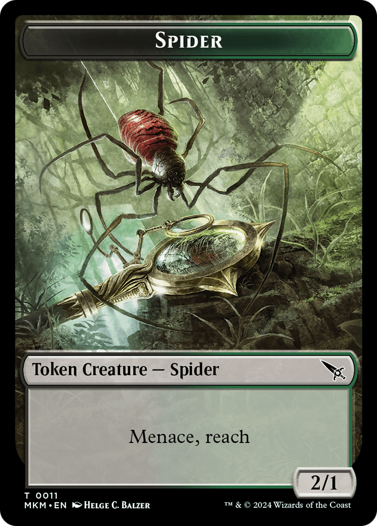 Spider (TMKM-011) - Murders at Karlov Manor Tokens Foil