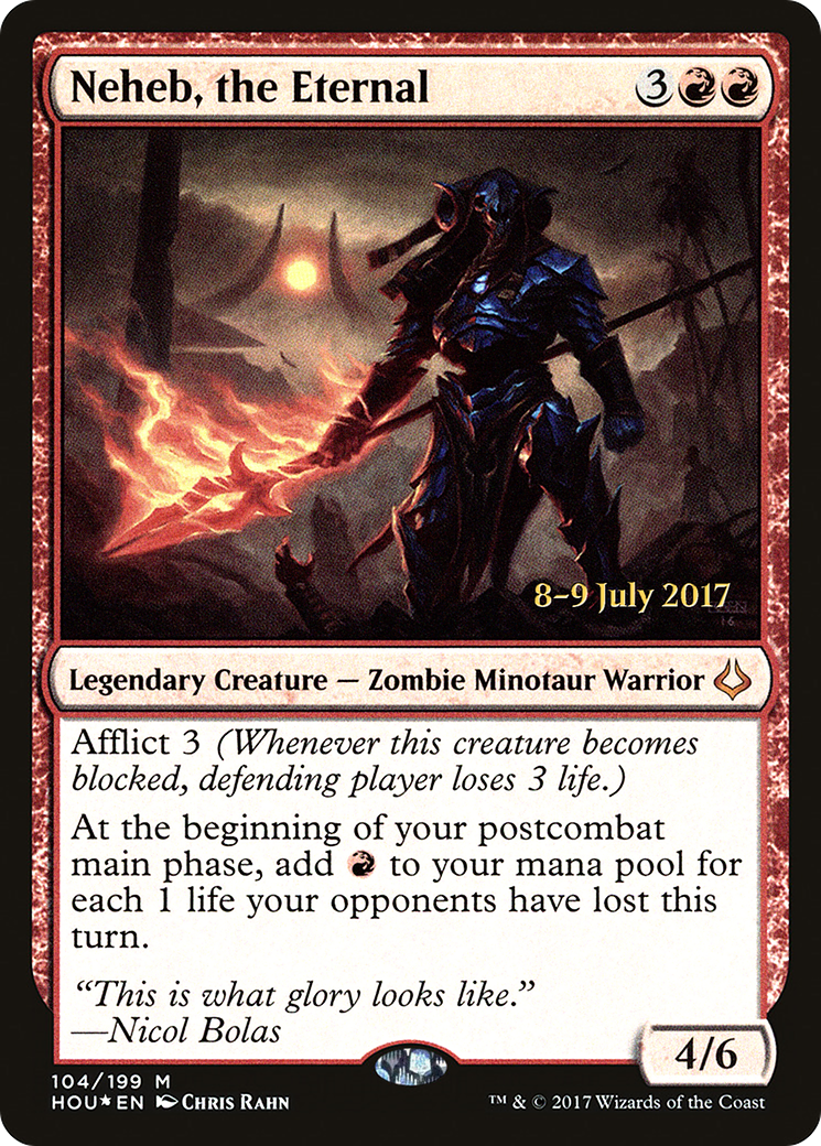 Neheb, the Eternal (PRE-104) - Hour of Devastation Promos Foil