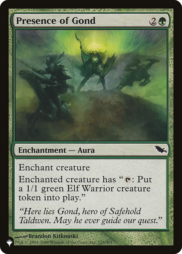 Presence of Gond (LIST-125/301) - The List