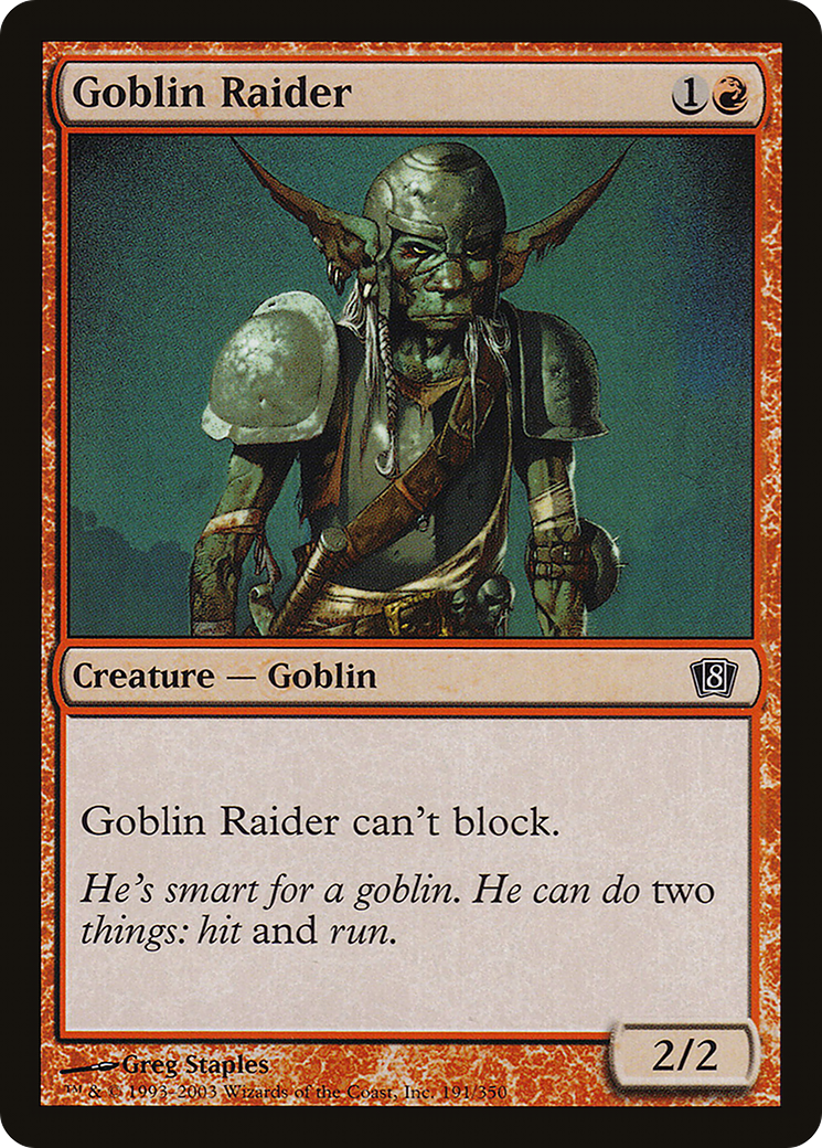 Goblin Raider (8ED-191) - 8th Edition Foil